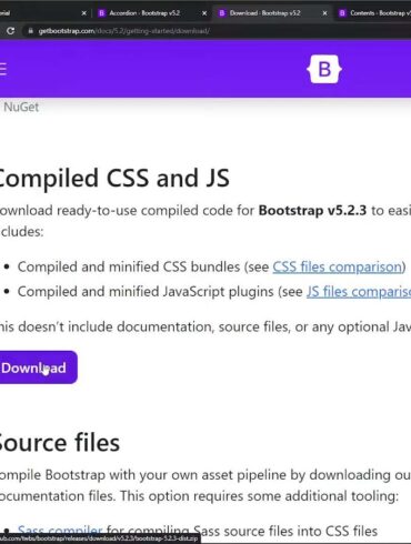 Process of download Bootstrap