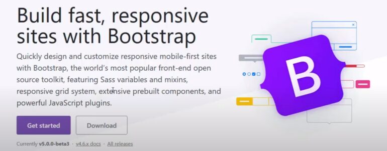 Bootstrap website homepage