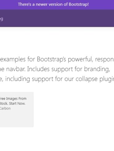 Bootstrap Navbar homepage