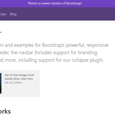 Bootstrap Navbar homepage