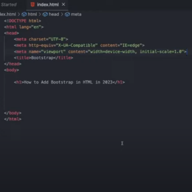 Bootstrap screen