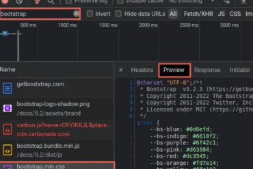 Bootstrap version definition field