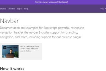 Bootstrap Navbar homepage
